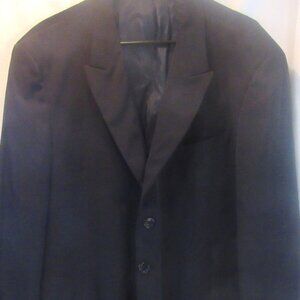 Armani Traditional Style Black Suit Jacket, Made in Italy, Size 44L,       F222